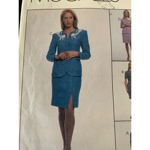 McCall's Misses Dress Coat Skirt Sewing Pattern Sz  8 - 12 8669 - Uncut - Picture 2 of 10